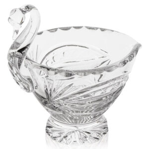 Kristallglas-Sauciere-crystal glass-sauceboat-hangefertigt-handmade-neman-glassworksneman
