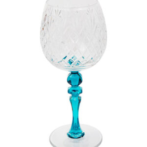Kristallglas-tuerkiser-stiel-rotwein-cocktail-gin-tonic-glas-chrystal-cocktail-gin-tonic-glass-hangefertigt-handmade-neman-glassworksneman