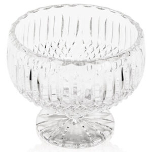Kristallglasschale-auf-fuss-crystal glass bowl on a stem hangefertigt-handmade-neman-glassworksneman